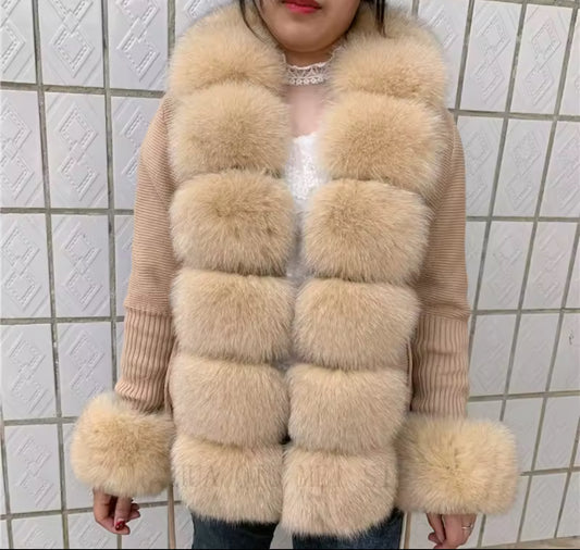‘Fiera’ fox fur cardigan