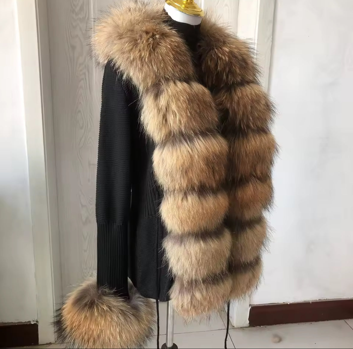 ‘Fiera’ fox fur cardigan